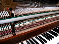 Photo of a piano keyboard